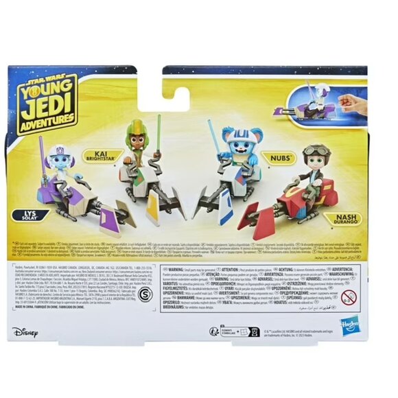 Star Wars Young Jedi Adventures Lys Solay Figure & Speeder Bike - Picture 4 of 5